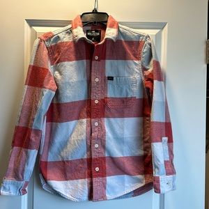 XS thick flannel button down